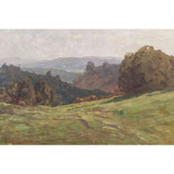 SCHICKHARDT, KARL (Esslingen 1866-1933 Stuttgart), "Swabian Alb with view into the valley",