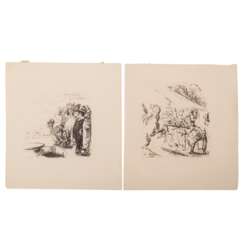 SLEVOGT, MAX (1868-1932), 2 lithographs,