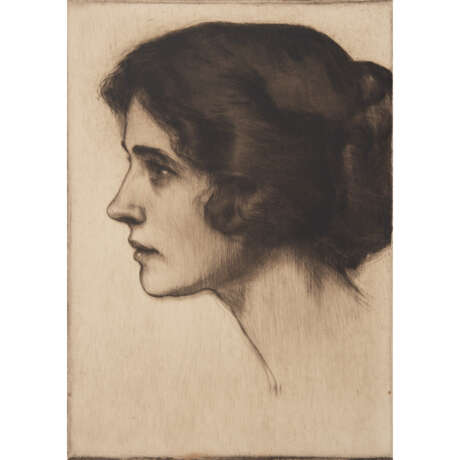 PETERS, HELA and ATTR. (also Peters-Ebbecke, 1885-1973), 6 etchings: Portraits and gallant scenes, - фото 2