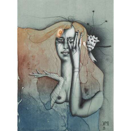 WUNDERLICH, PAUL (1927-2010), 3 color lithographs "Women", - Foto 3