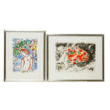 CHAGALL, MARC (1887-1985), "Derriere le Miroir" 1972 and 2 lithographs, - Foto 1
