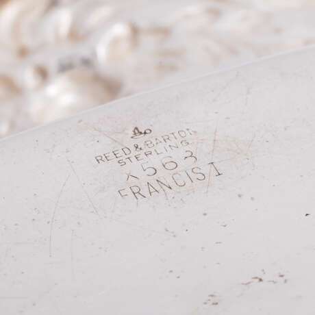 AMERICA oval bowl 'Francis I', sterling 925, 20th c. - Foto 3