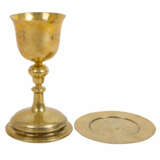 MEASURING CHALICE WITH PATEN, Vienna / Austria, after 1922, silver gilt (800/1000), - photo 1
