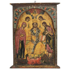 ICON with extended deesis, Southeastern Europe 18th/19th c.,