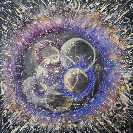 Кольца вселенной Canvas on the subframe Acrylic Abstract art Современное искусстов минск 2022 - photo 4