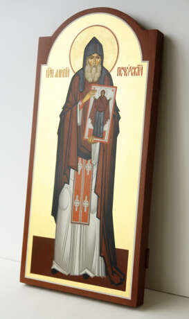 St. Alypius of the Kyiv Caves Wood Acrylic fineart Figurative art Ukraine 2010 - photo 3