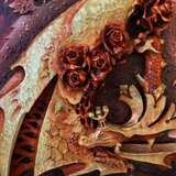 Design Gemälde, художественное панно „Торжество-2.“, Тонированный кедр, художественная резьба по дереву, Alltagsleben, Russland, 2022 - Foto 2