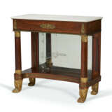A CLASSICAL BRASS-MOUNTED AND ROSEWOOD-VENEERED MARBLE-TOP PIER TABLE - photo 2