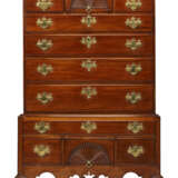 A CHIPPENDALE CARVED MAHOGANY HIGH CHEST-OF-DRAWERS - photo 1