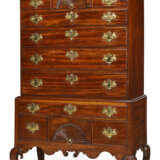 A CHIPPENDALE CARVED MAHOGANY HIGH CHEST-OF-DRAWERS - фото 2