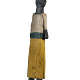 A CARVED AND PAINT-DECORATED WOOD FEMALE FIGURE - photo 5