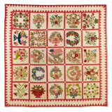 A COTTON PIECED AND APPLIQUED ALBUM QUILT - фото 1