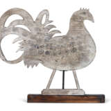 A CARVED AND PAINT-DECORATED WOOD ROOSTER WEATHERVANE - photo 2