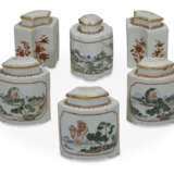 A CHINESE EXPORT PORCELAIN SIX-PIECE TEACADDY SET - photo 3