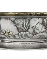 AN AMERICAN PARCEL-GILT SILVER CENTERPIECE BOWL