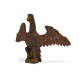 A CARVED AND PAINTED WOOD SPREAD-WINGED EAGLE - photo 3