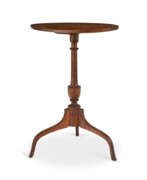 Cherry wood. A FEDERAL MAPLE CANDLESTAND
