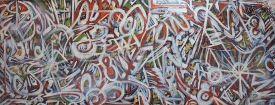 WhiteWiddow Acryl auf Leinwand Sprühfarbe Abstrakte Kunst Modernekunst Heidesee 2022 - Foto 2