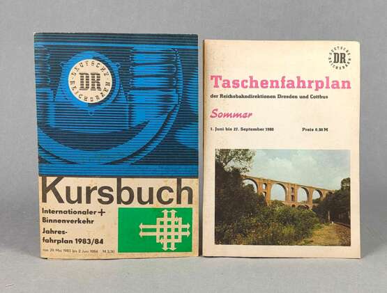 Taschenfahrplan 1980 und Kursbuch 1983/84 - Foto 1