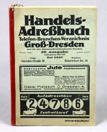 Handels-Adreßbuch Groß-Dresden 1927/28 - photo 1