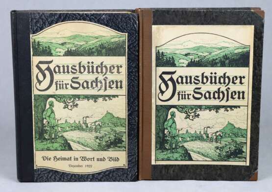 2 Hausbücher für Sachsen 1921/22 - Foto 1