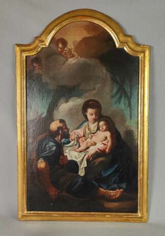 Barock Gemälde Heilige Familie - Foto 1