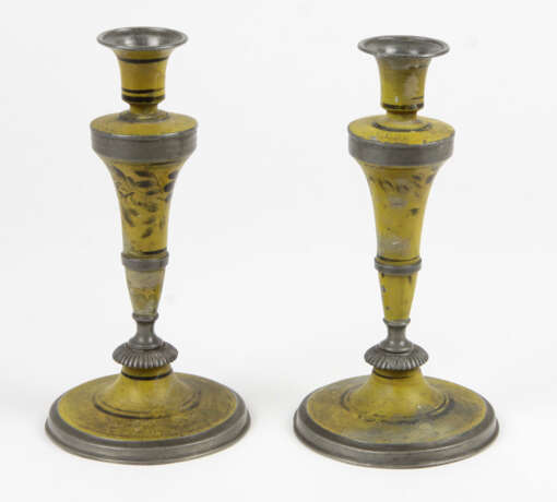 Biedermeier Leuchterpaar um 1820 - photo 1