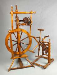 Kirschbaum Spinnrad mit Haspel 1872