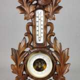 Jugendstil Wandbaro- und thermometer um 1900 - фото 1