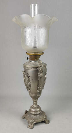 Zinn Petroleumlampe um 1890 - photo 3