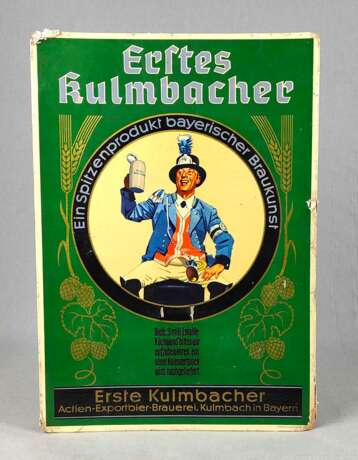 Werbeschild *Erstes Kulmbacher* - фото 1
