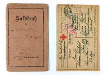 Soldbuch 1. WK und Kriegsgefangenen Karte 1914/16