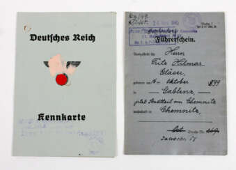 Kennkarte und Führerschein Chemnitz 1930/41