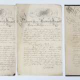 3 Original Urkunden Sachsen 1827 - фото 1