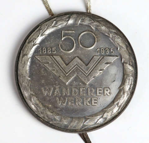 Plakette 50 Jahre Wanderer Werke 1935 - фото 1