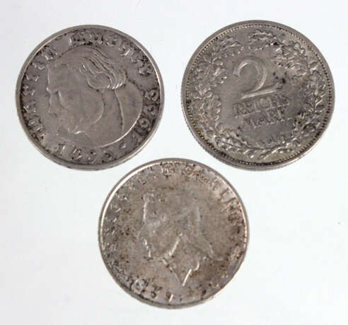 3 x 2 Reichsmark 1926/34 - Foto 1