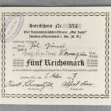 Anteilschein Berbrauerei Wernesgrün 1927 - photo 1