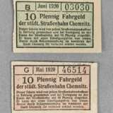 Städt. Straßenbahn Chemnitz 1920 - фото 1