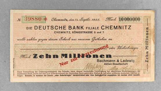 Scheck Bachmann & Ladewig AG Chemnitz 1923 - Foto 1