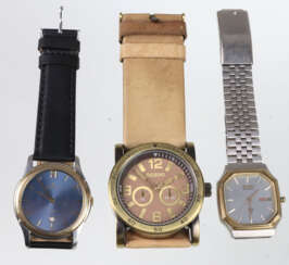 3 Herren Armbanduhren