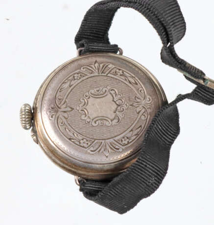 antike silberne Uhr - Foto 2
