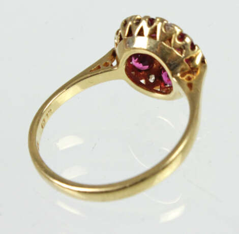 Rubin Brillant Ring - GG 750 - Foto 5
