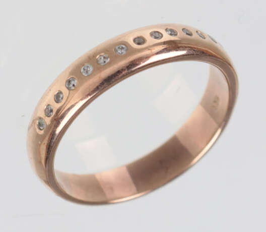 Ring mit weißen Saphiren - GG 375 - Foto 1