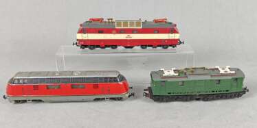 3 Lokomotiven Spur H0