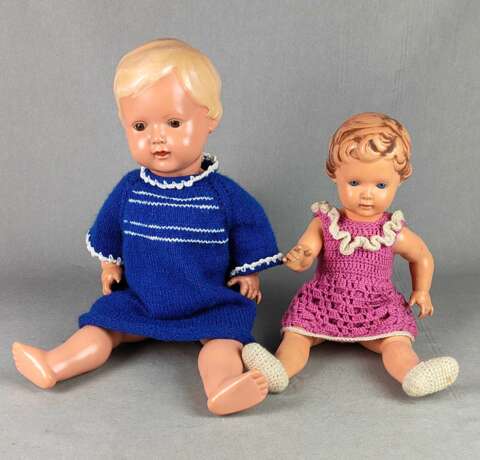 2 Schildkröt Puppen *Ursel* und *Christel* - photo 1