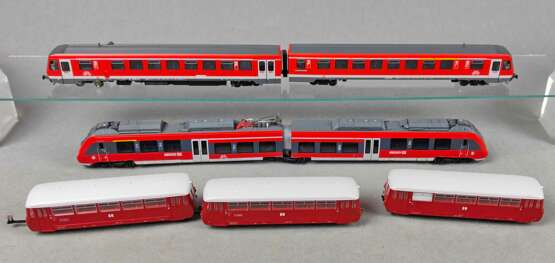 3 ModellbahnTriebzüge Spur TT - photo 1