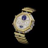 GERALD GENTA, DAY, DATE, MOONPHASE, 24 HOUR DAY NIGHT DISPLAY, 18K YELLOW GOLD, STEEL - фото 1
