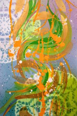 РОЖДЕСТВЕНСКИЕ СПЕЦИИ 1 Aquarellpapier Acrylfarbe Abstrakter Expressionismus фантазийная композиция Russland 2021 - Foto 1