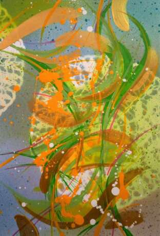 РОЖДЕСТВЕНСКИЕ СПЕЦИИ 2 Aquarellpapier Malerei mit Acrylfarben Abstrakter Expressionismus фантазийная композиция Russland 2021 - Foto 1