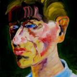 Older brother Toile Peinture à l'huile Expressionnisme allemand Portrait Russie 1984 - photo 1